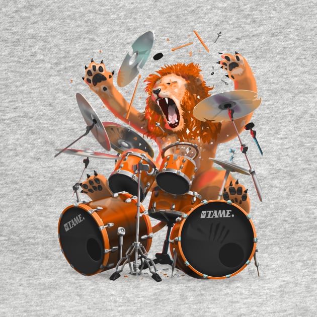 Lion Drummer by poppijanne